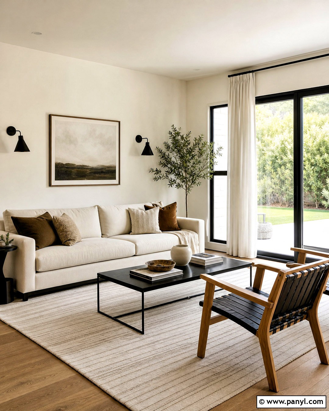 Ivory Walls With Black Accents - 20 ivory color walls