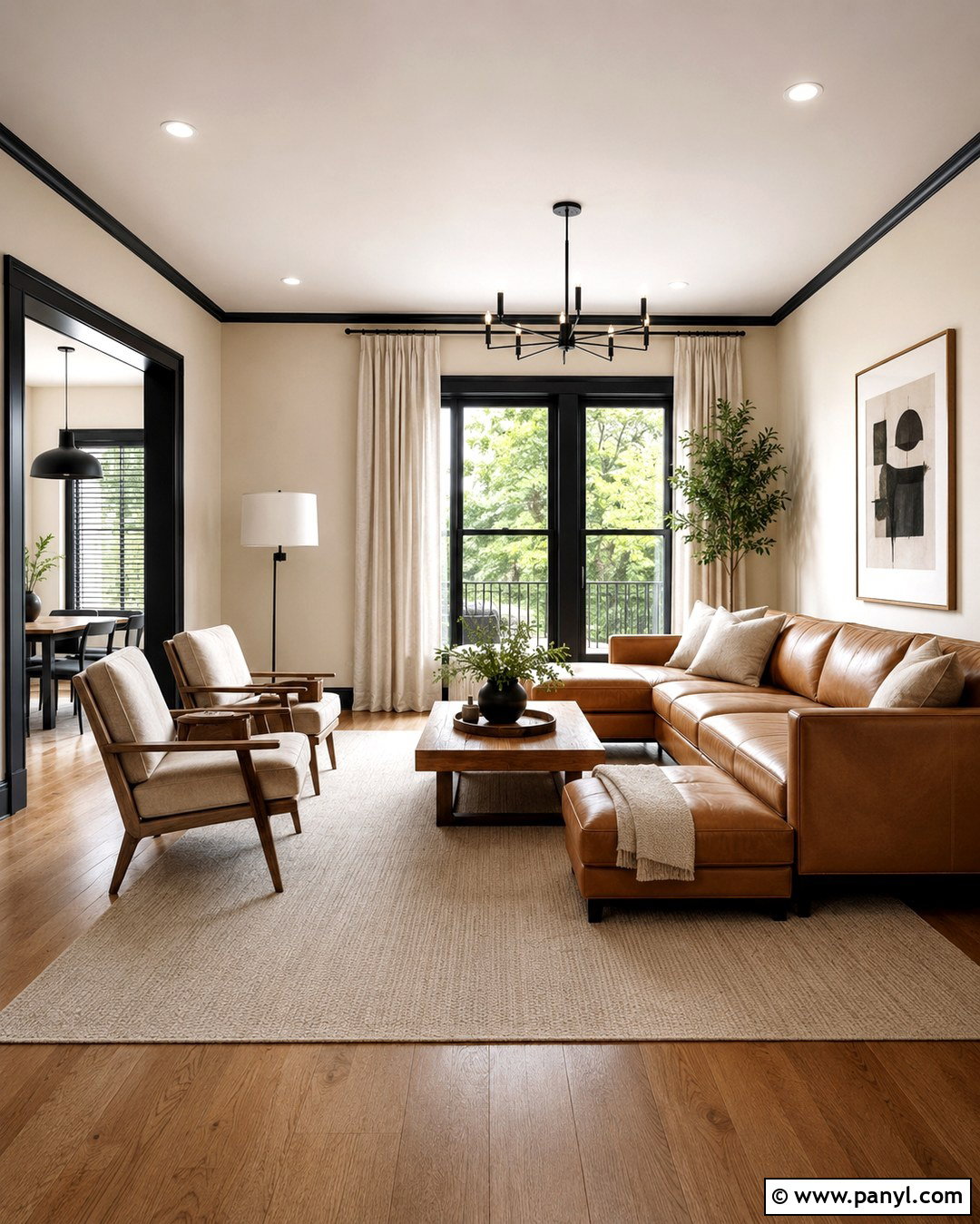 Ivory Walls With Black Baseboards - 20 Wall And Baseboard Color Combinations