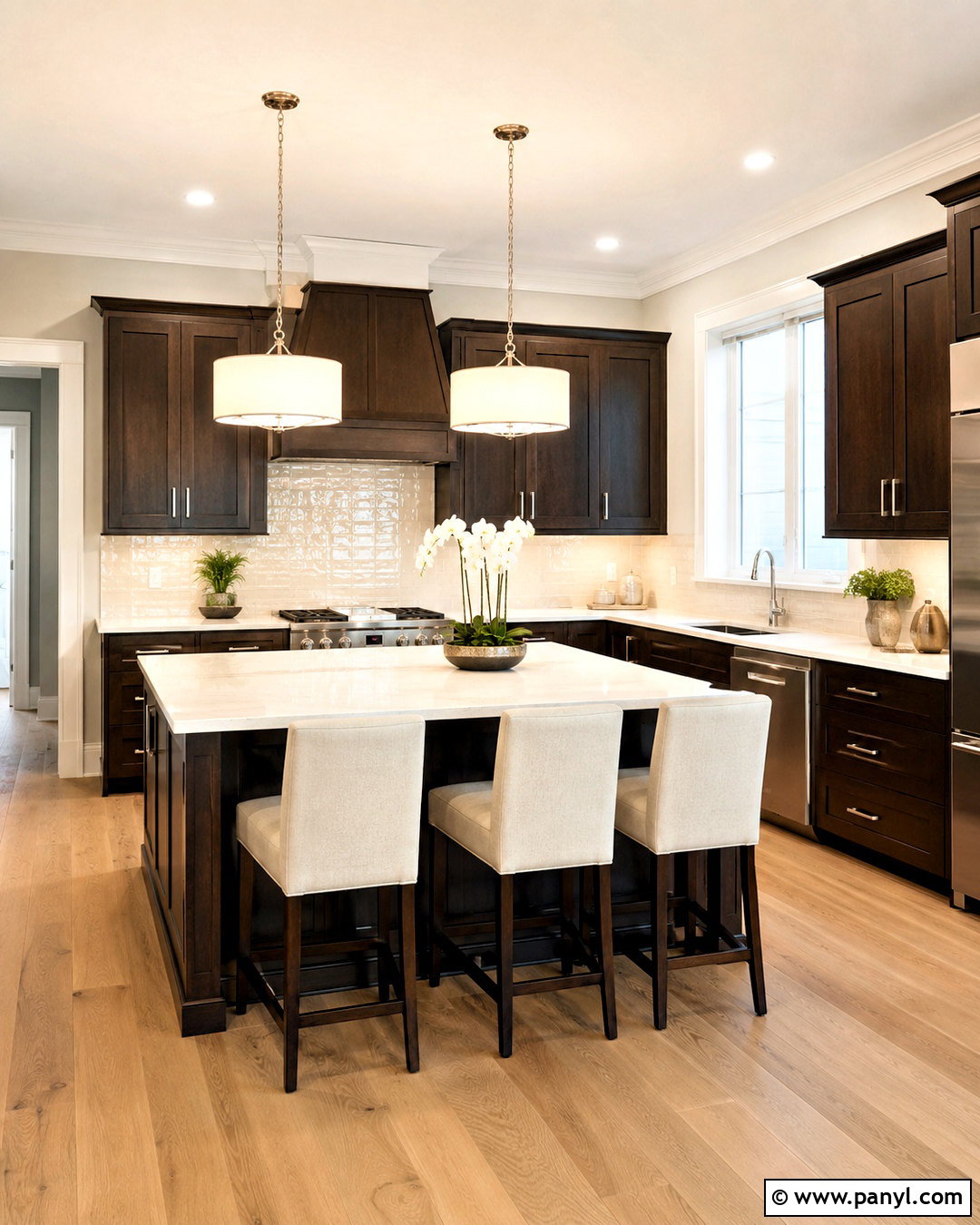 Ivory Walls With Dark Brown Cabinets - 20 Wall Color For Dark Brown Cabinets
