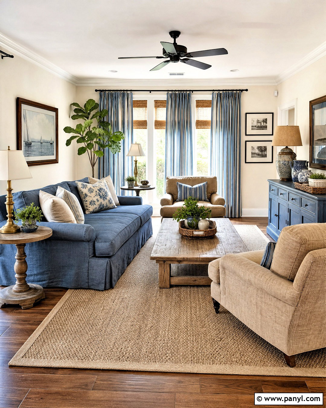 Ivory Walls With Dusty Blue - 20 ivory color walls
