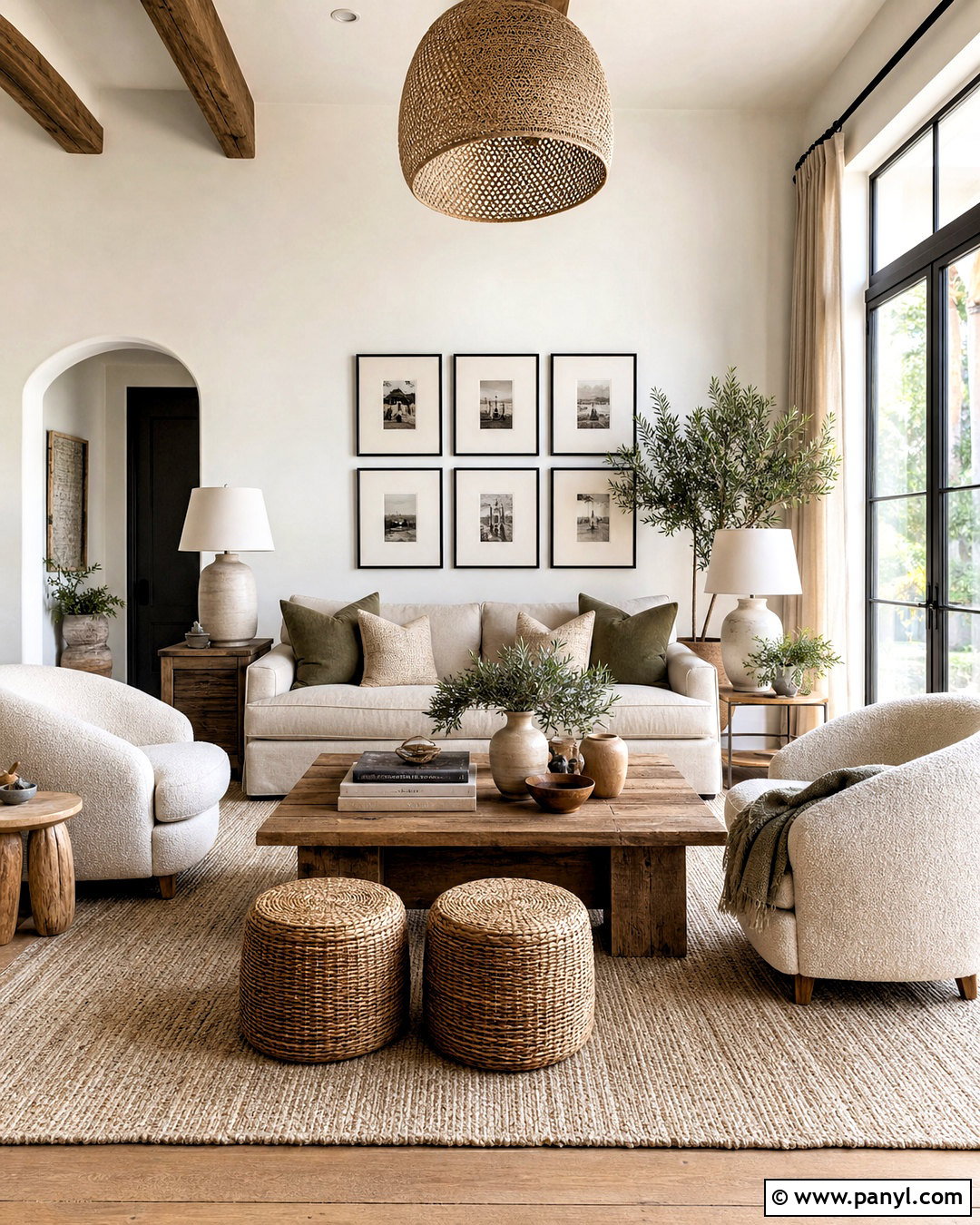 Ivory Walls With Natural Linen - 20 ivory color walls