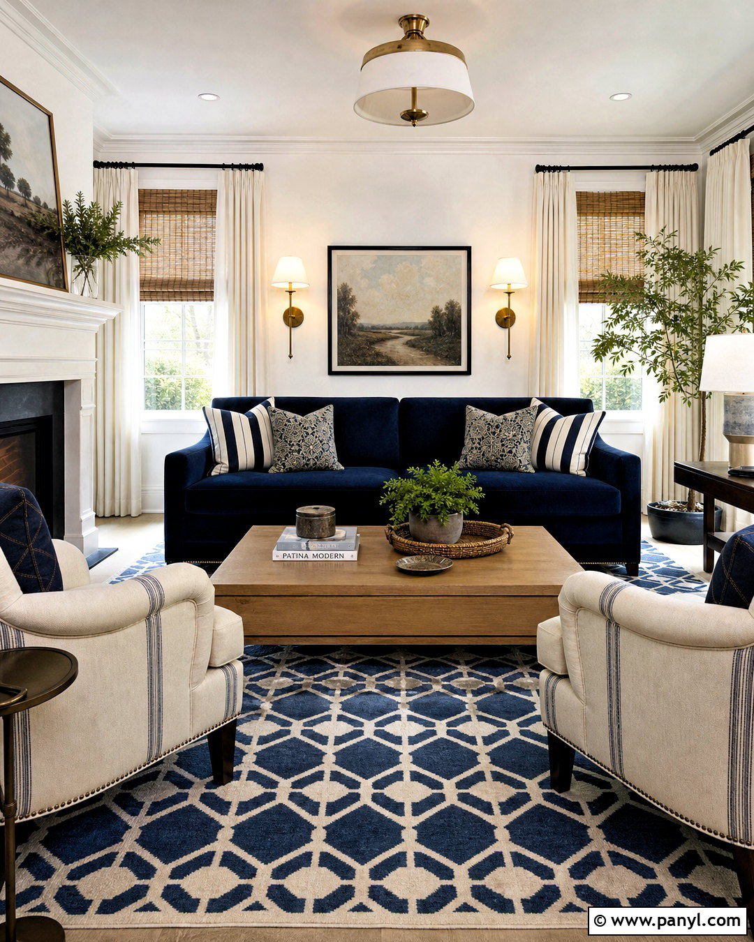 Ivory Walls With Navy Blue - 20 ivory color walls