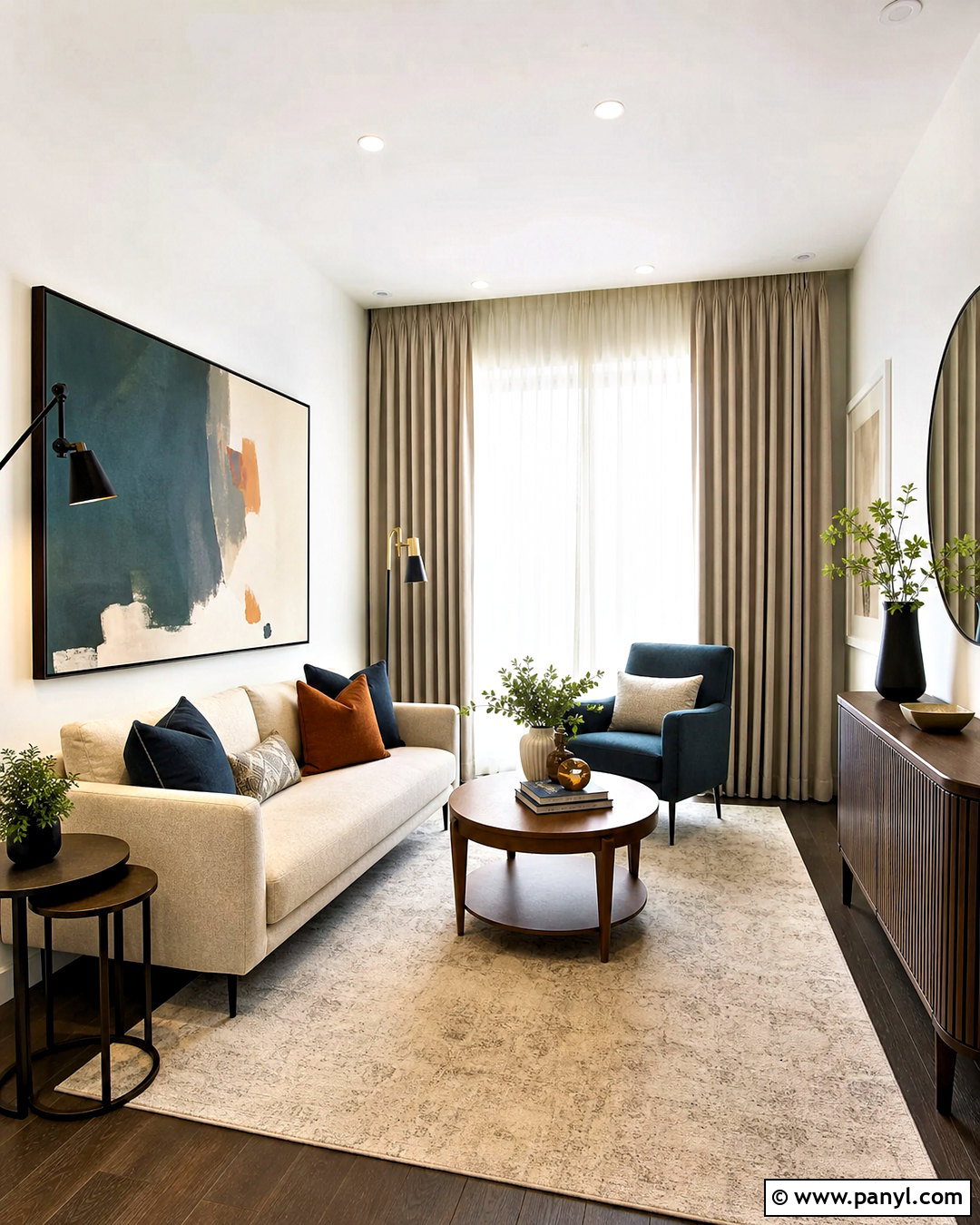 Ivory Walls in a Small Living Room - 20 ivory color walls