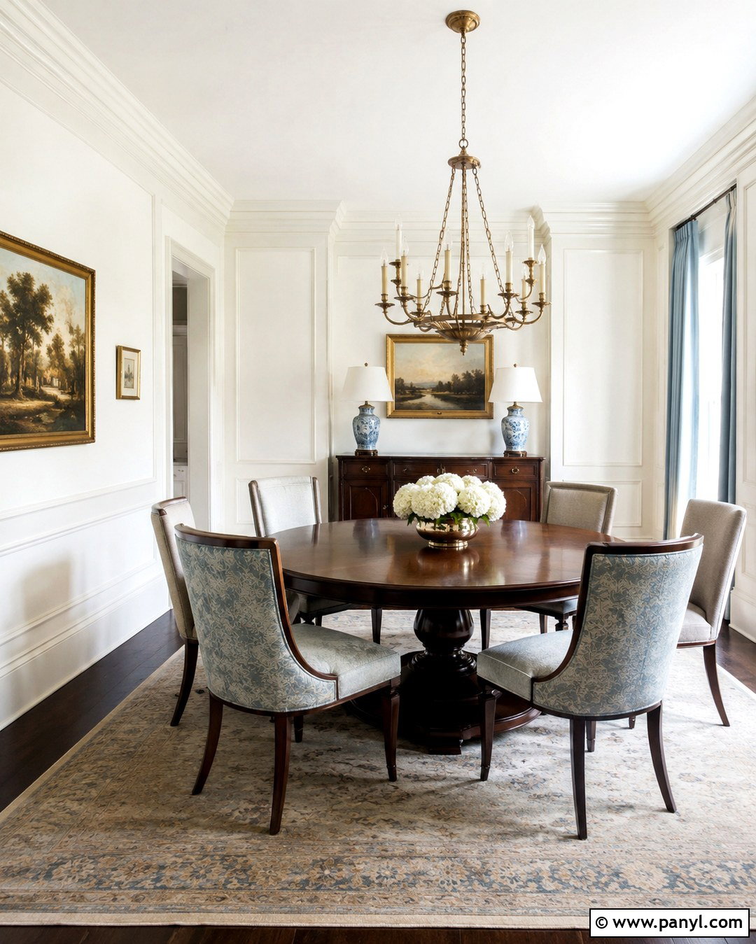 Ivory White Wall Paint Classic Dining Room - 20 Types Of White Wall Paint Ideas