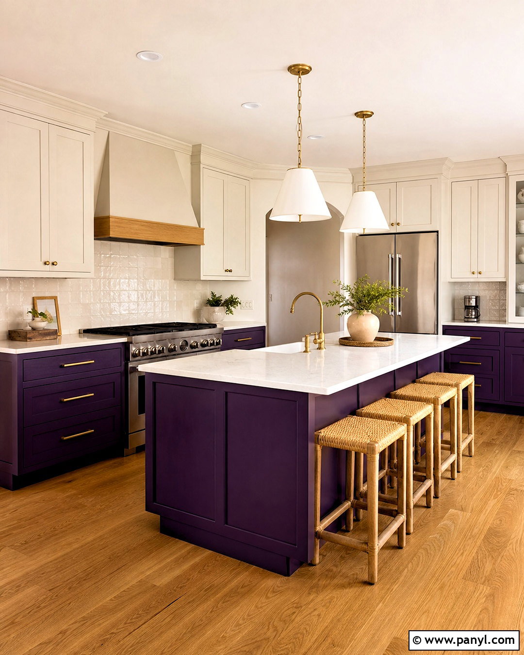 Izmir Purple Kitchen Cabinets - 20 royal purple paint colors