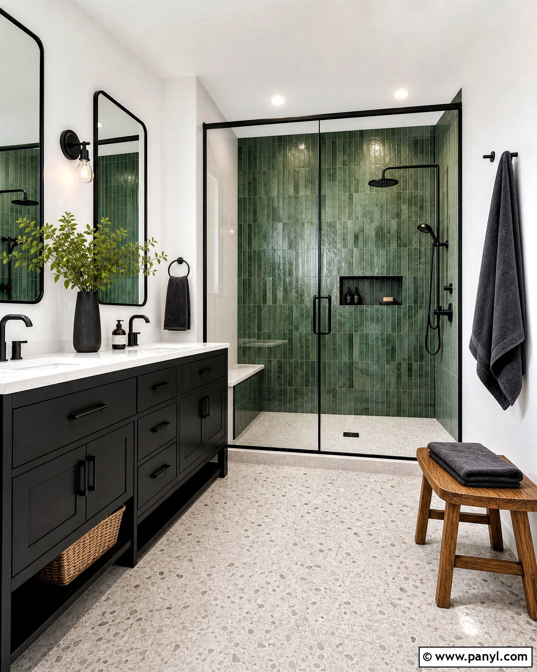 Jade Green And Black Bathroom - 20 jade green bathroom ideas