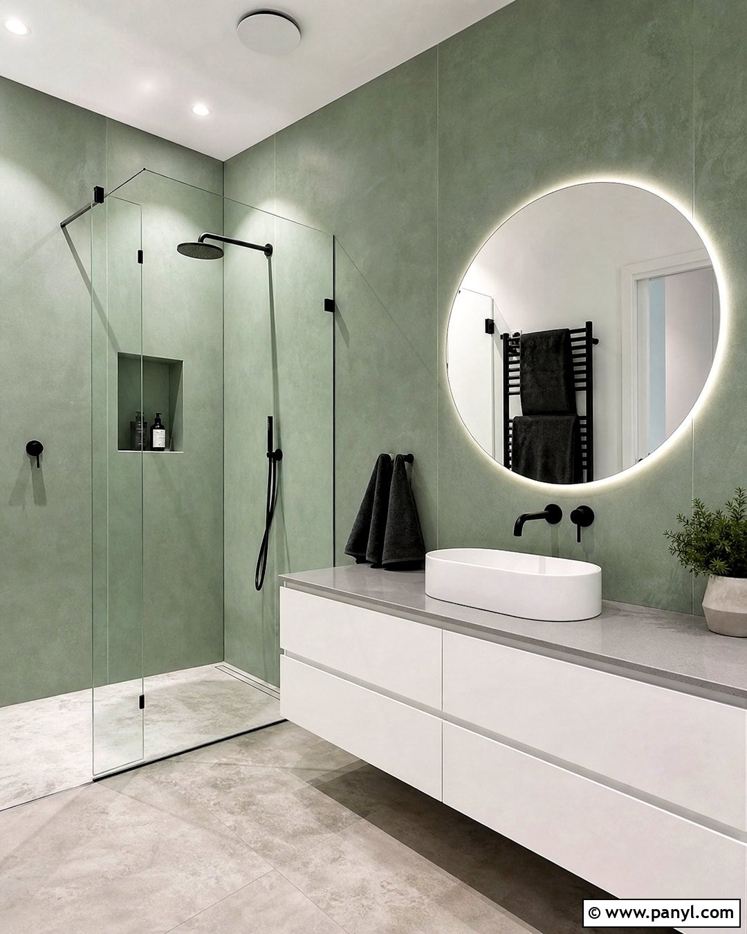 Jade Green Modern Bathroom - 20 jade green bathroom ideas
