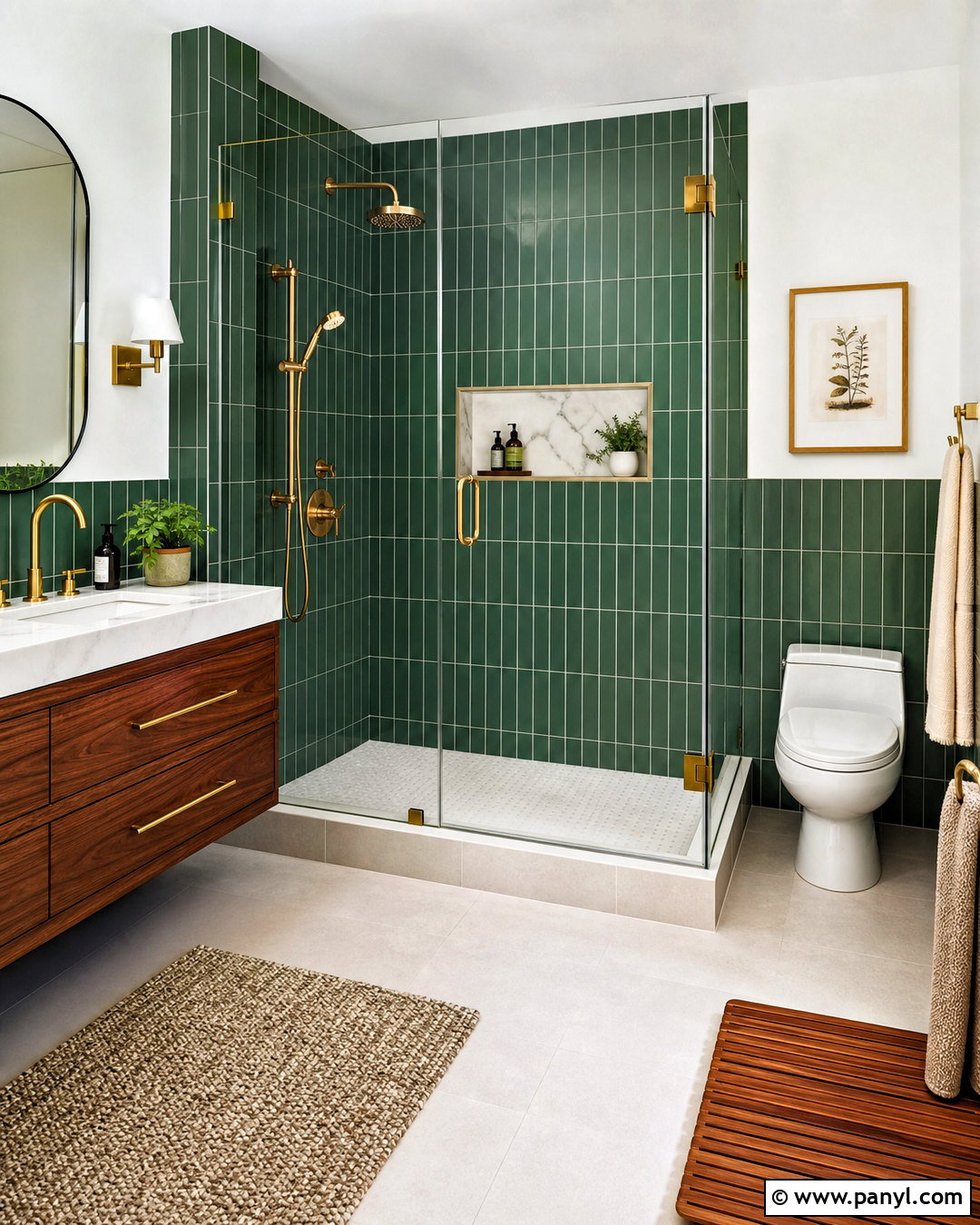 Jade Green Shower Tile Bathroom - 20 jade green bathroom ideas
