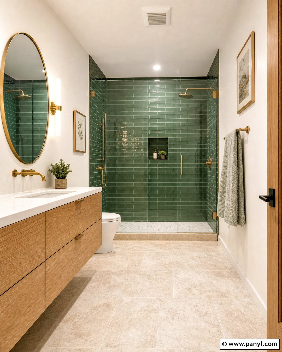 Jade Green Subway Tile Bathroom - 20 jade green bathroom ideas