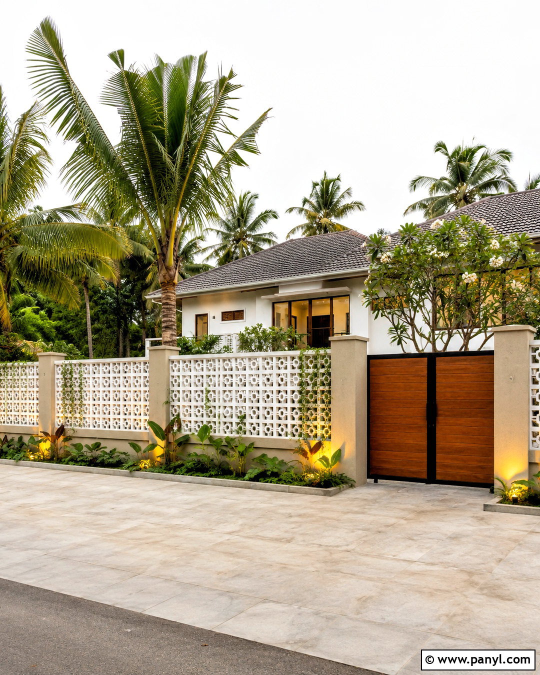 Jali Block Compound Wall - 20 compound wall design exterior modern ideas