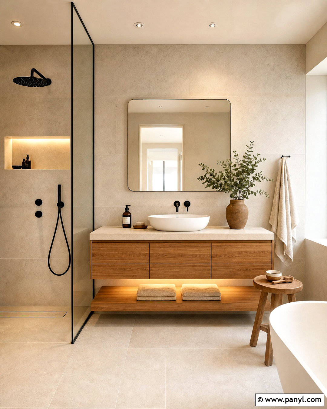 Japandi Bathroom - 20 japandi interiors