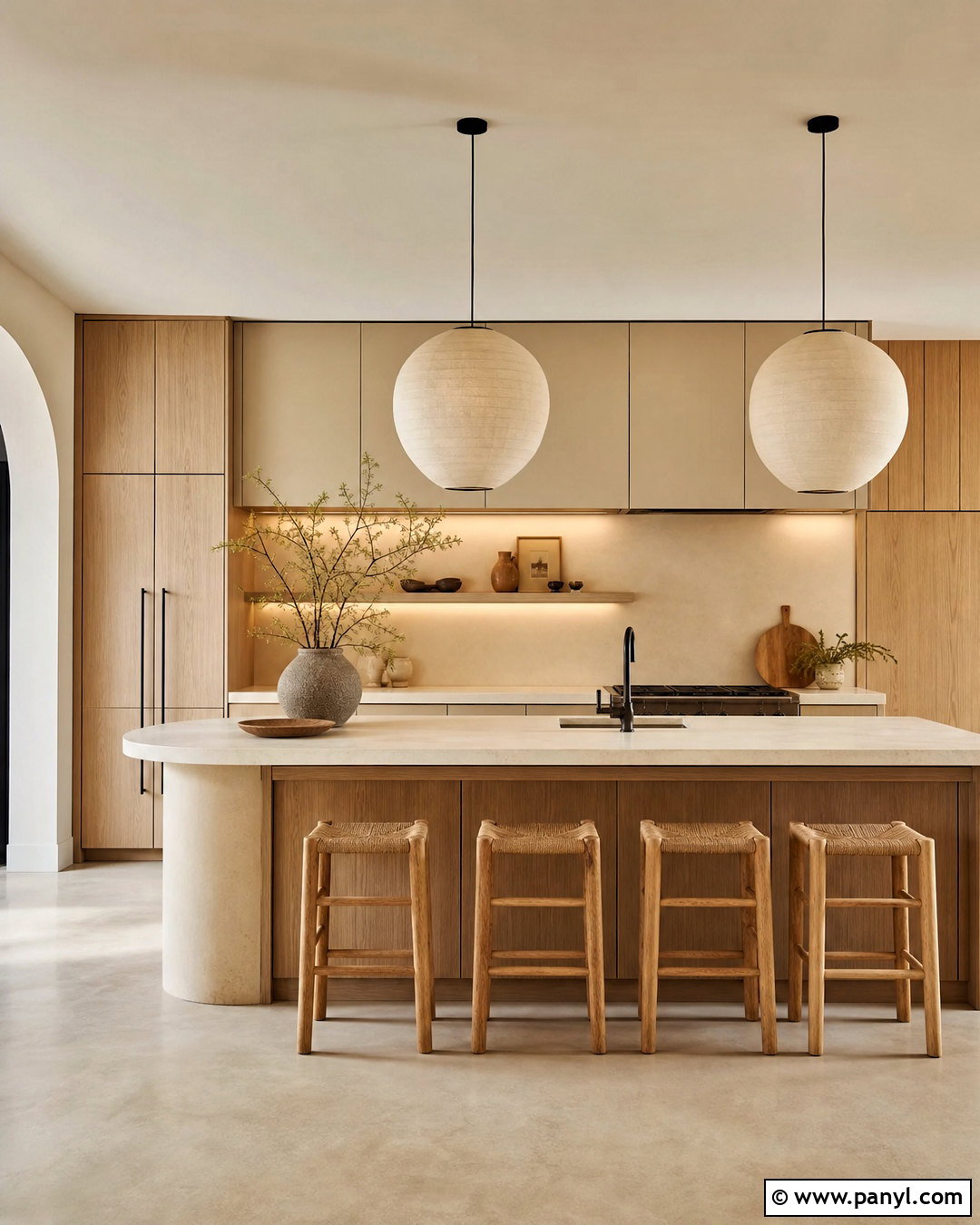 Japandi Beige and Wood Kitchen - 20 beige and wood kitchen ideas
