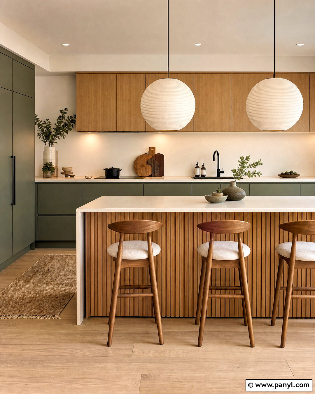 Japandi Green And Brown Kitchen - 20 green and brown kitchen ideas