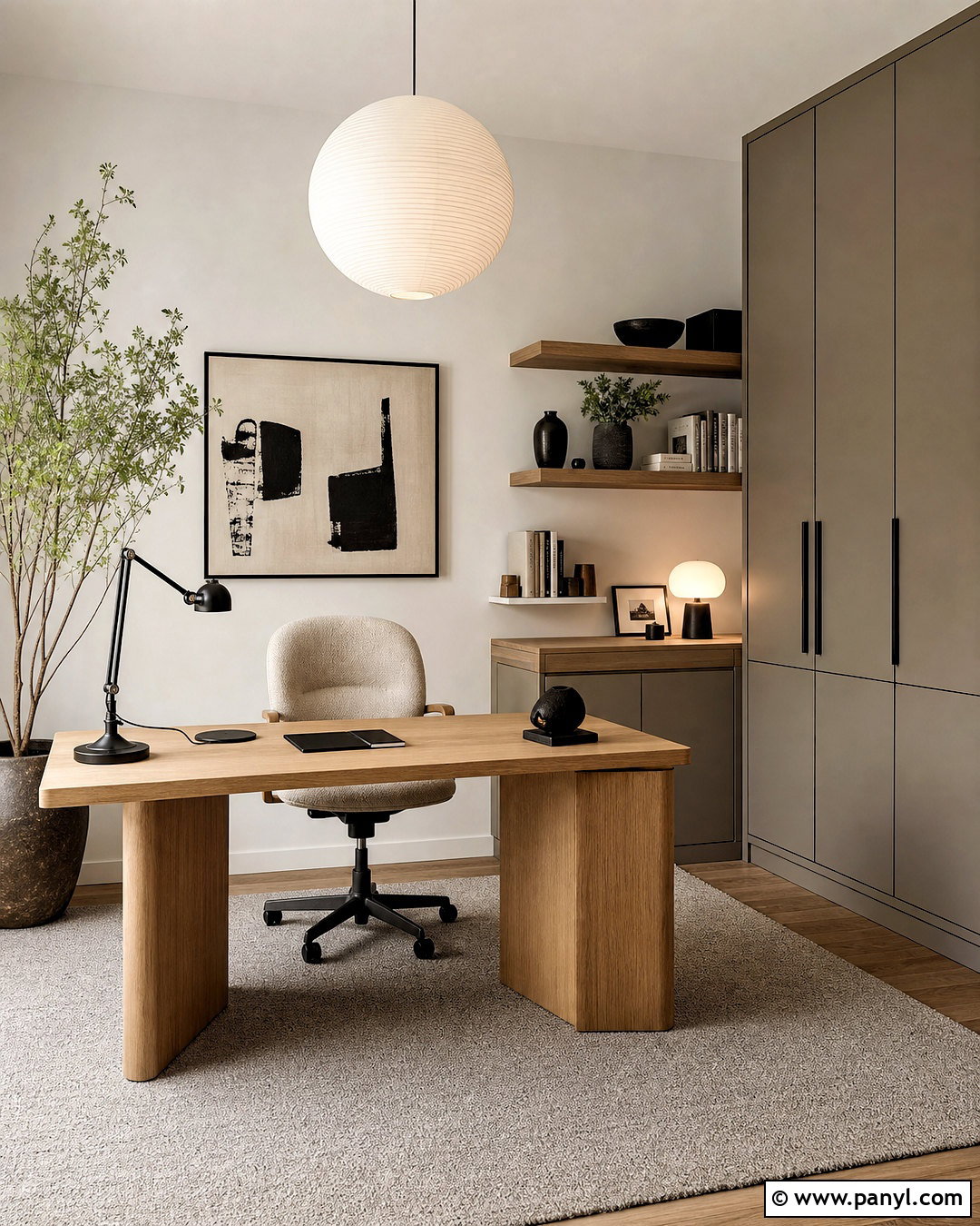 Japandi Home Office - 20 japandi interiors