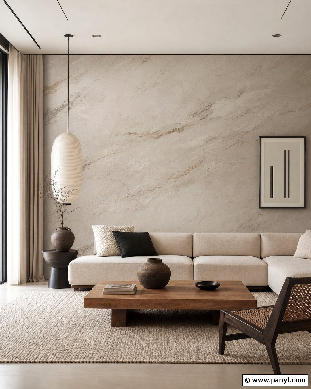 Japandi Marble Wallpaper Living Room - 30 Marble Wallpaper Living Room Ideas