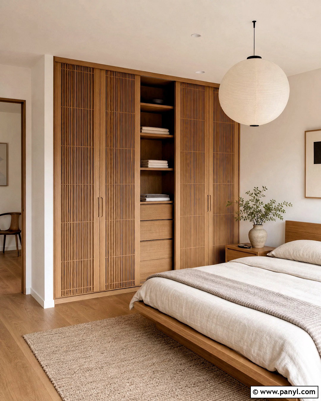 Japandi Oak Wardrobe - 20 trending wardrobe design ideas