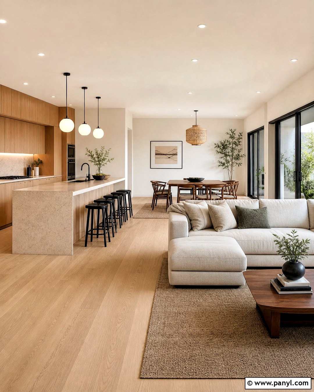 Japandi Open Floor Plan - 20 japandi interiors