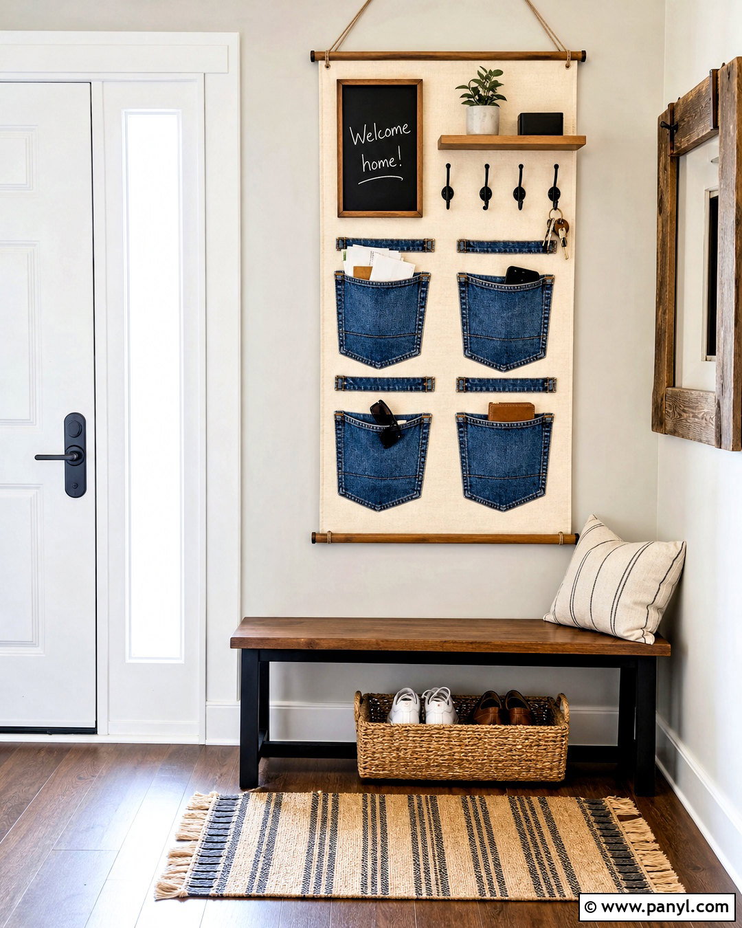 Jean Entryway Command Center - 20 jean wall ideas
