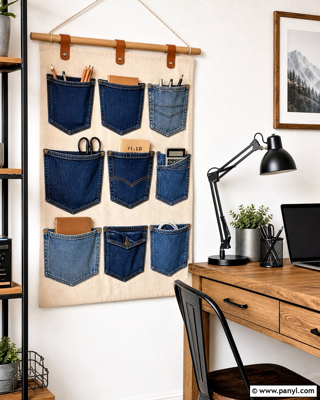 Jean Pocket Wall Organizer - 20 jean wall ideas