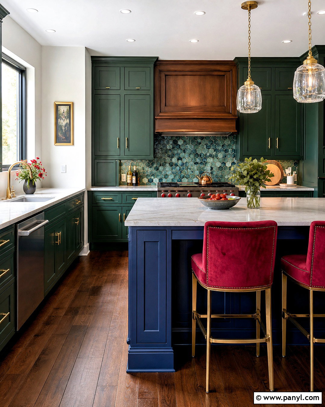 Jewel Tone Kitchen - 20 vibrant kitchen ideas