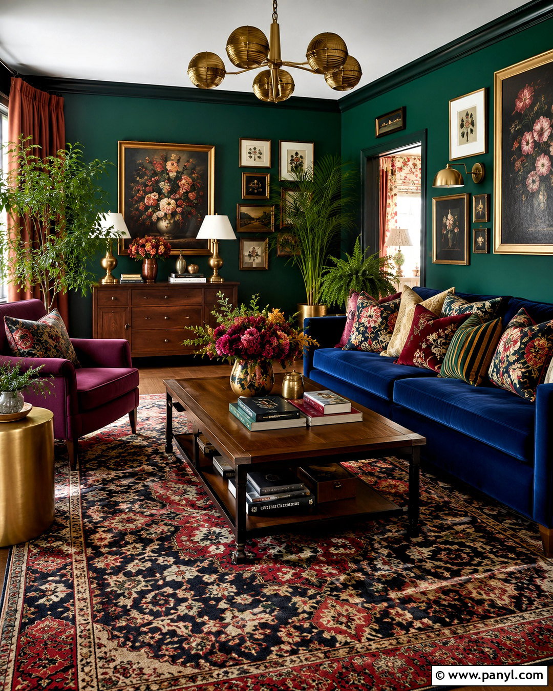 Jewel Tone Maximalist Living Room - 20 maximalist decor ideas