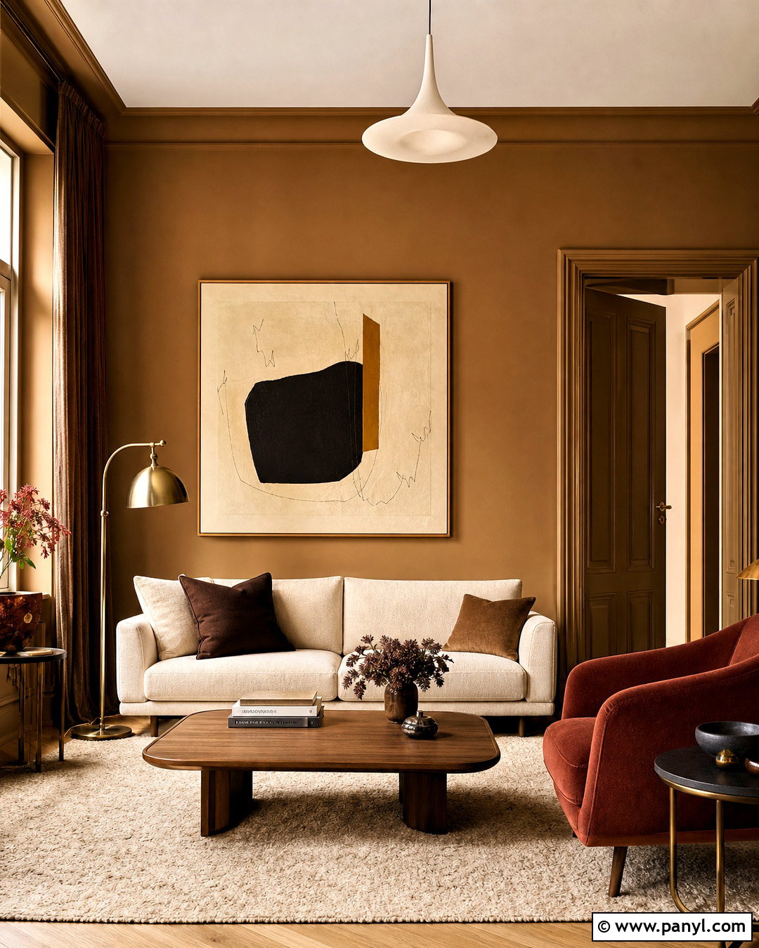 Jotun 12292 Caramel Brown Living Room - 20 jotun paint wall colours living rooms