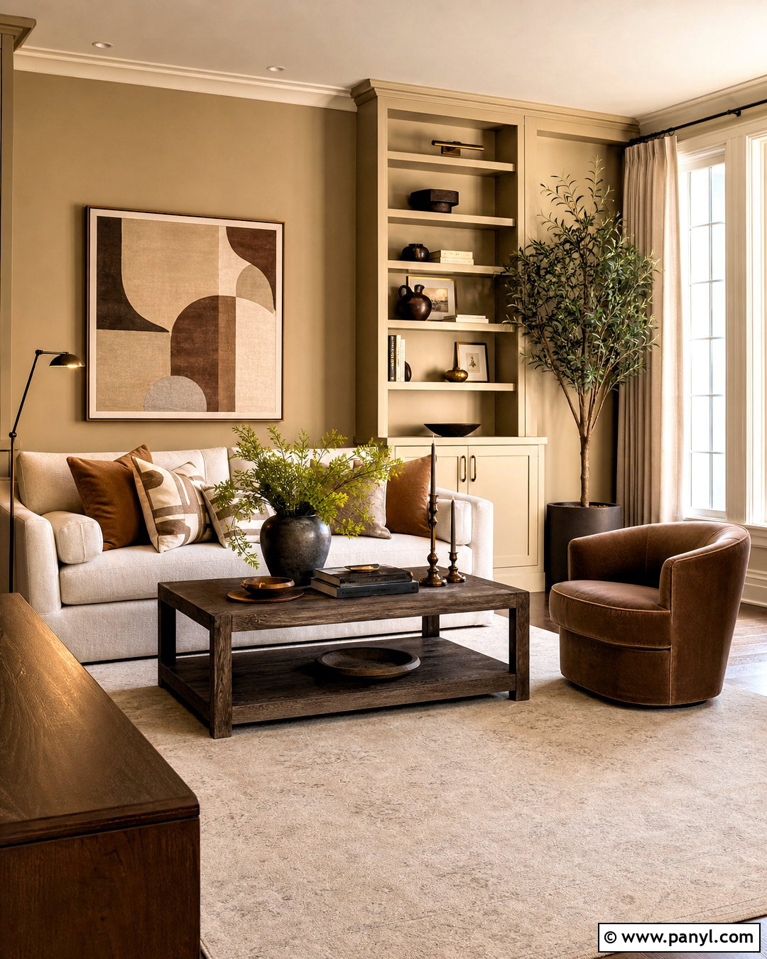 Jotun 12300 Hazelnut Beige Living Room - 20 jotun paint wall colours living rooms