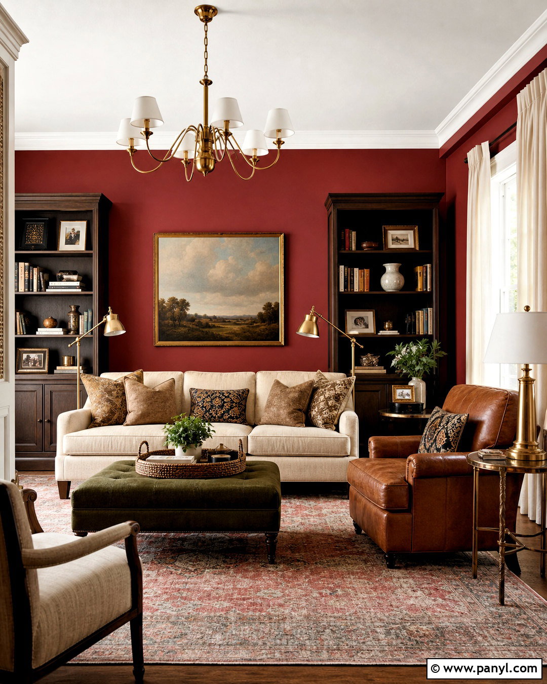 Jotun 2951 Sophisticated Red Living Room - 20 jotun paint wall colours living rooms