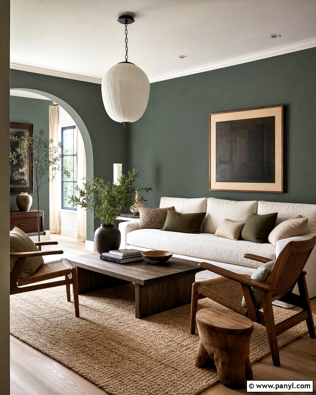 Jotun 6194 Wild Ivy Living Room - 20 jotun paint wall colours living rooms