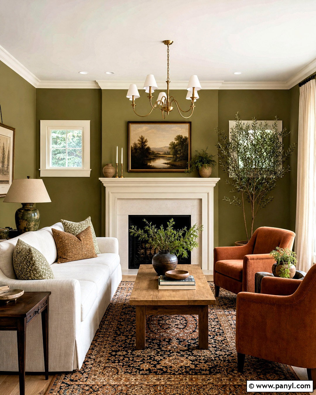 Jotun 8284 Olive Living Room - 20 jotun paint wall colours living rooms