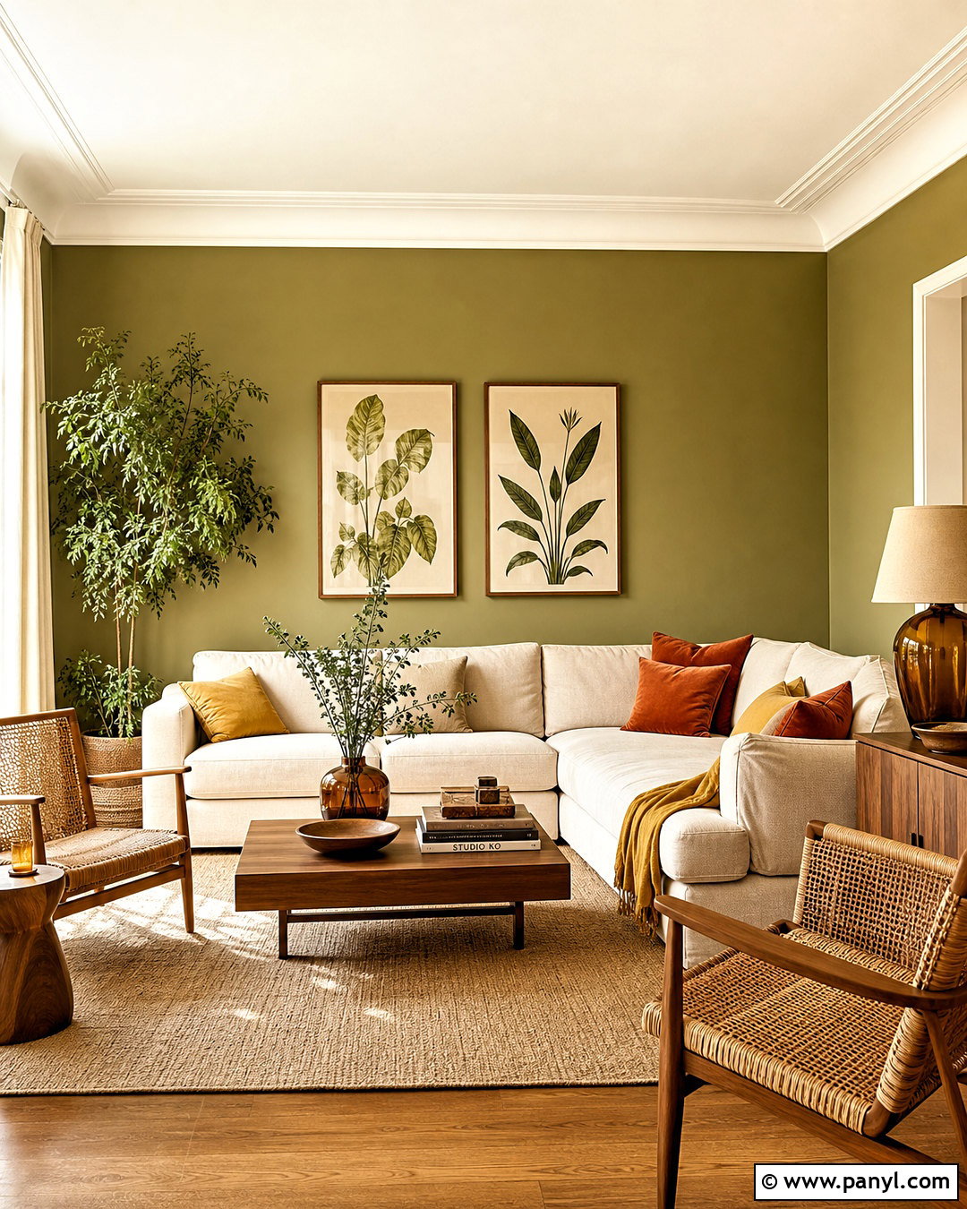 Jotun 8493 Green Tea Living Room - 20 jotun paint wall colours living rooms