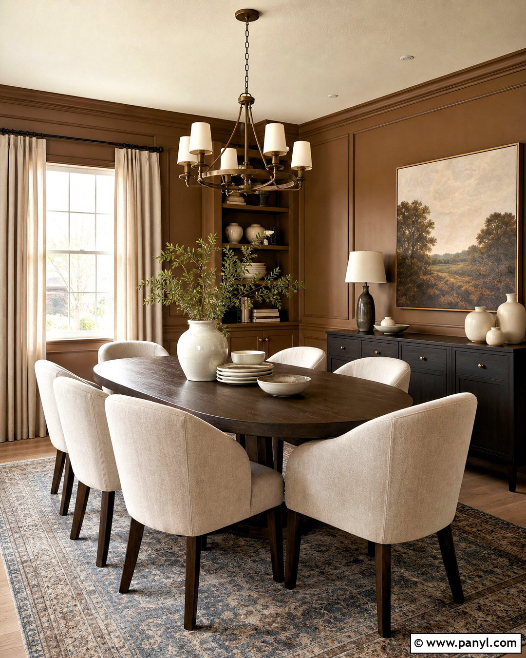 Jotun Caramel Brown Dining Room - 20 jotun color palette ideas