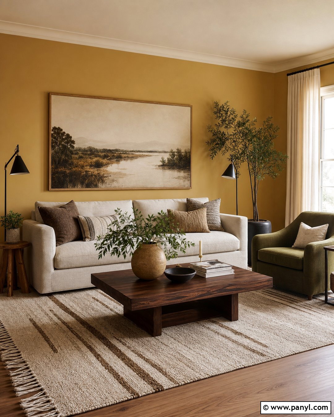 Jotun Earthy Yellow Living Room - 30 Jotun Color Wall Colours