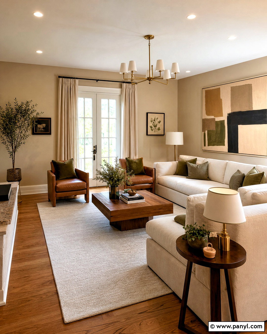 Jotun Hazelnut Beige Living Room - 20 jotun color palette ideas