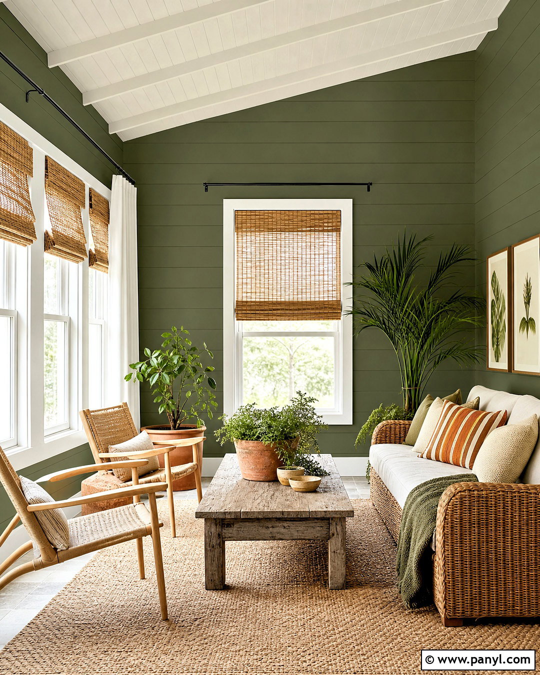 Jotun LADY Seaweed Green Sunroom - 20 jotun lady ideas