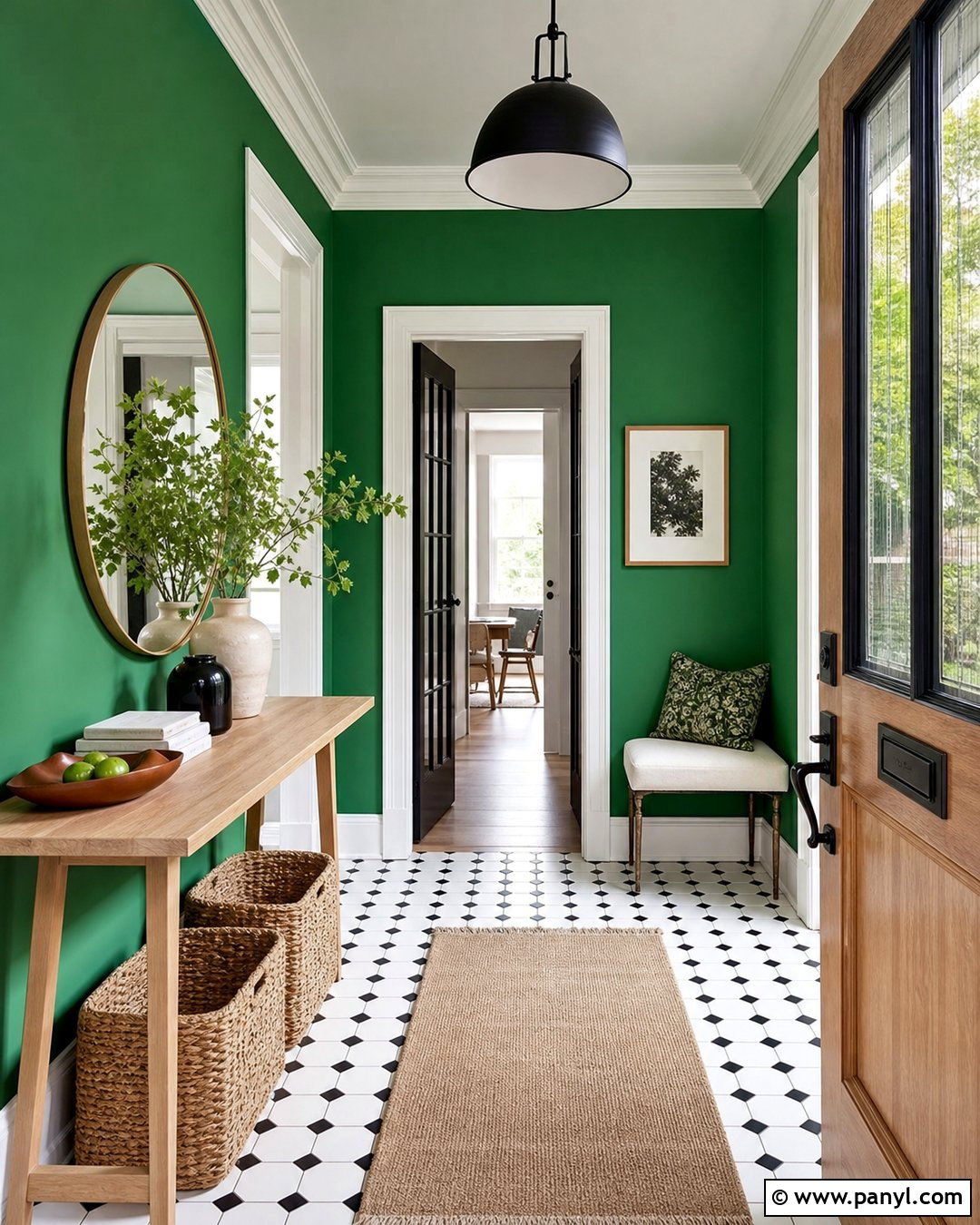 Kelly Green Entryway Walls - 30 green wall colors