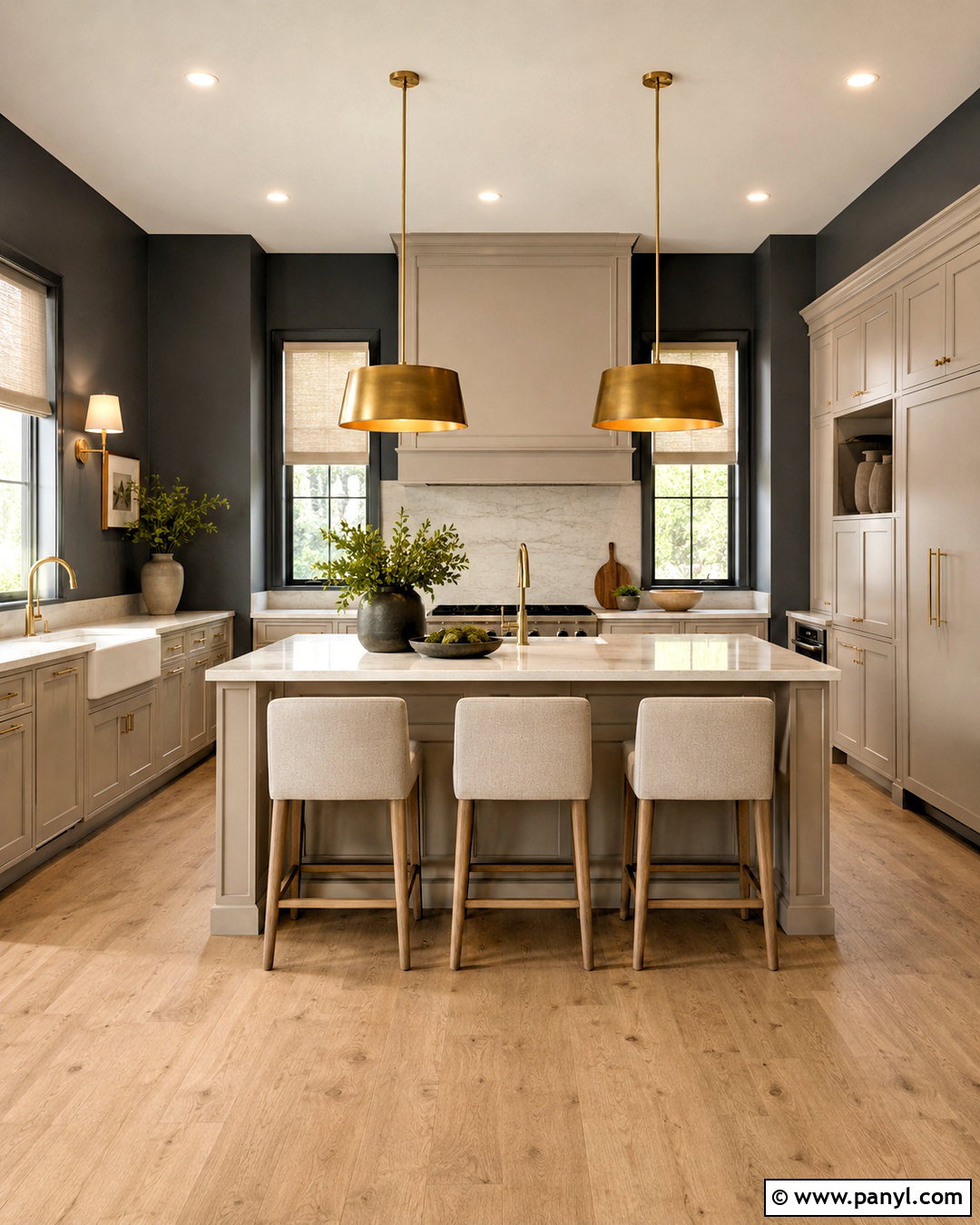 Kendall Charcoal Walls With Revere Pewter Cabinets - 20 Wall Color For Revere Pewter Cabinets