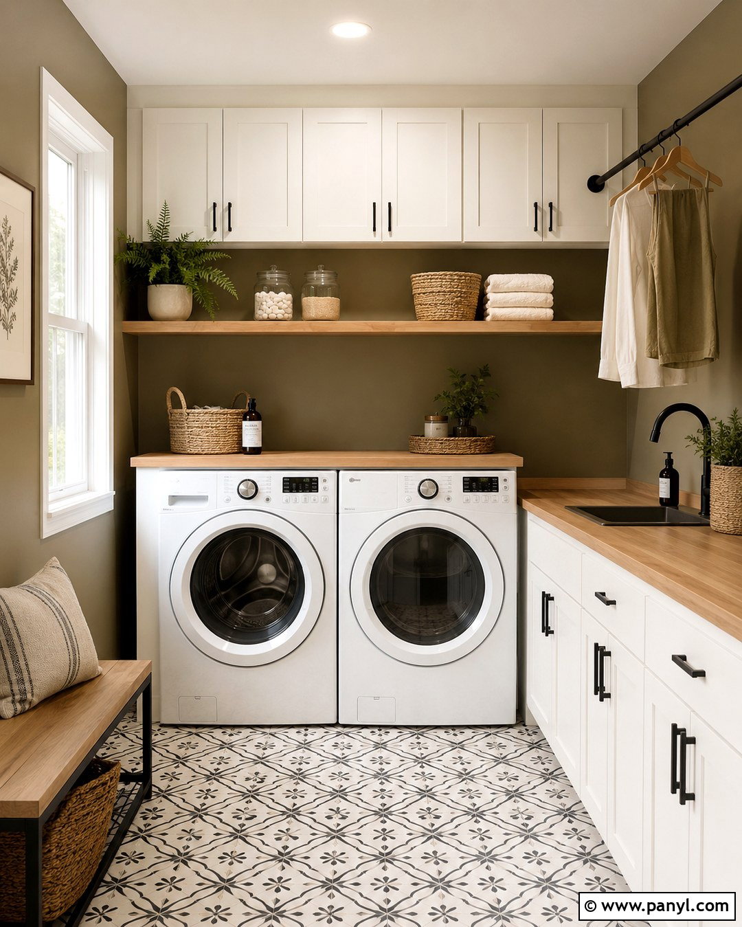 Khaki Accent Wall Laundry Room - 20 Khaki Accent Wall Ideas