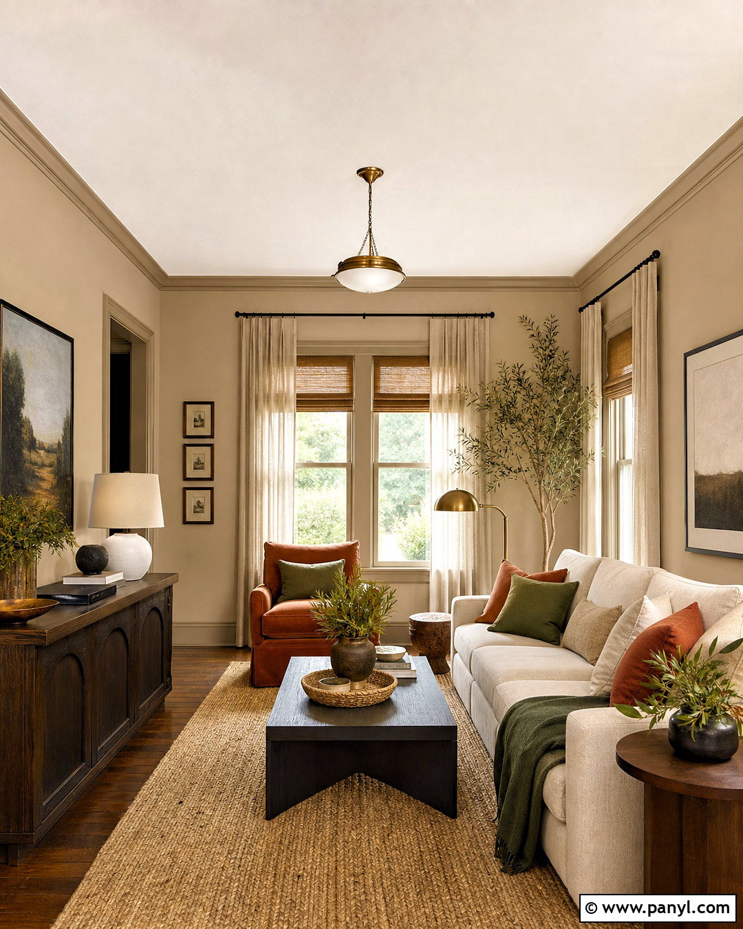 Khaki Beige And Burnt Orange Wall Color Palette - 20 wall color palette ideas