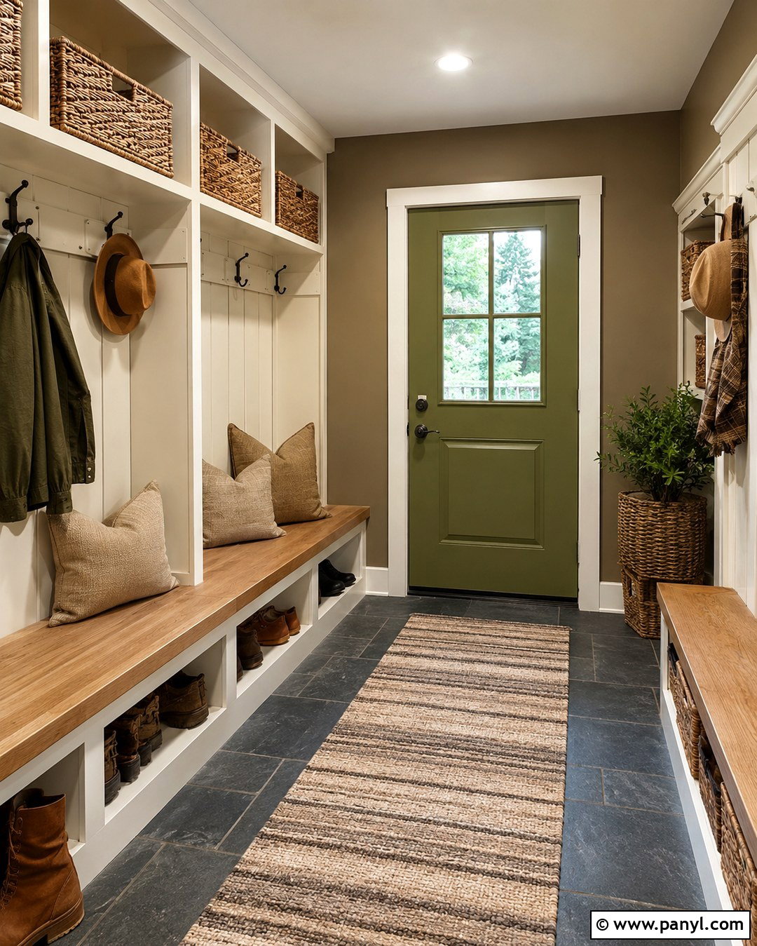 Khaki Brown Mudroom Wall Color - 20 Brown Beige Wall Color Ideas