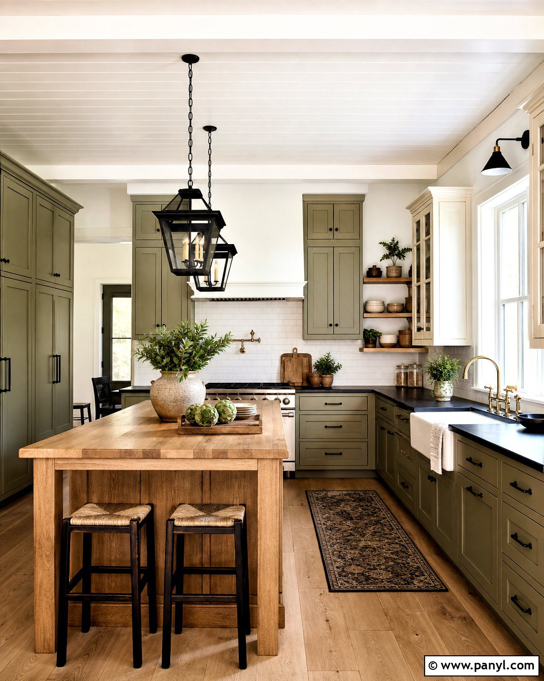Khaki Farmhouse Kitchen - 20 khaki kitchen ideas