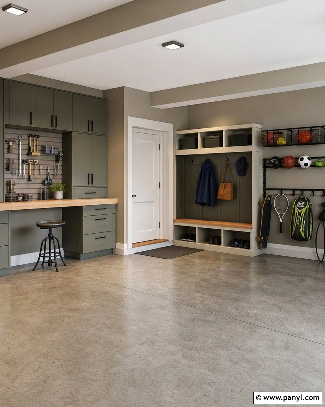 Khaki Garage Walls - 20 Neutral Color Garage Walls