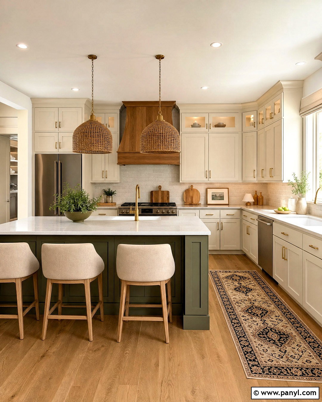 Khaki Kitchen Island - 20 khaki kitchen ideas