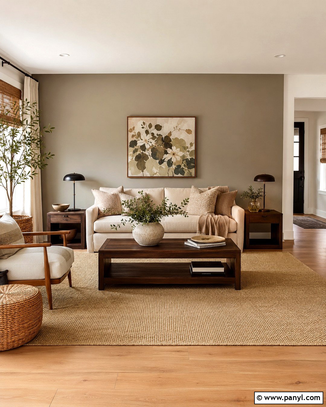 Khaki Neutral Accent Wall - 20 Neutral Color Accent Wall Ideas