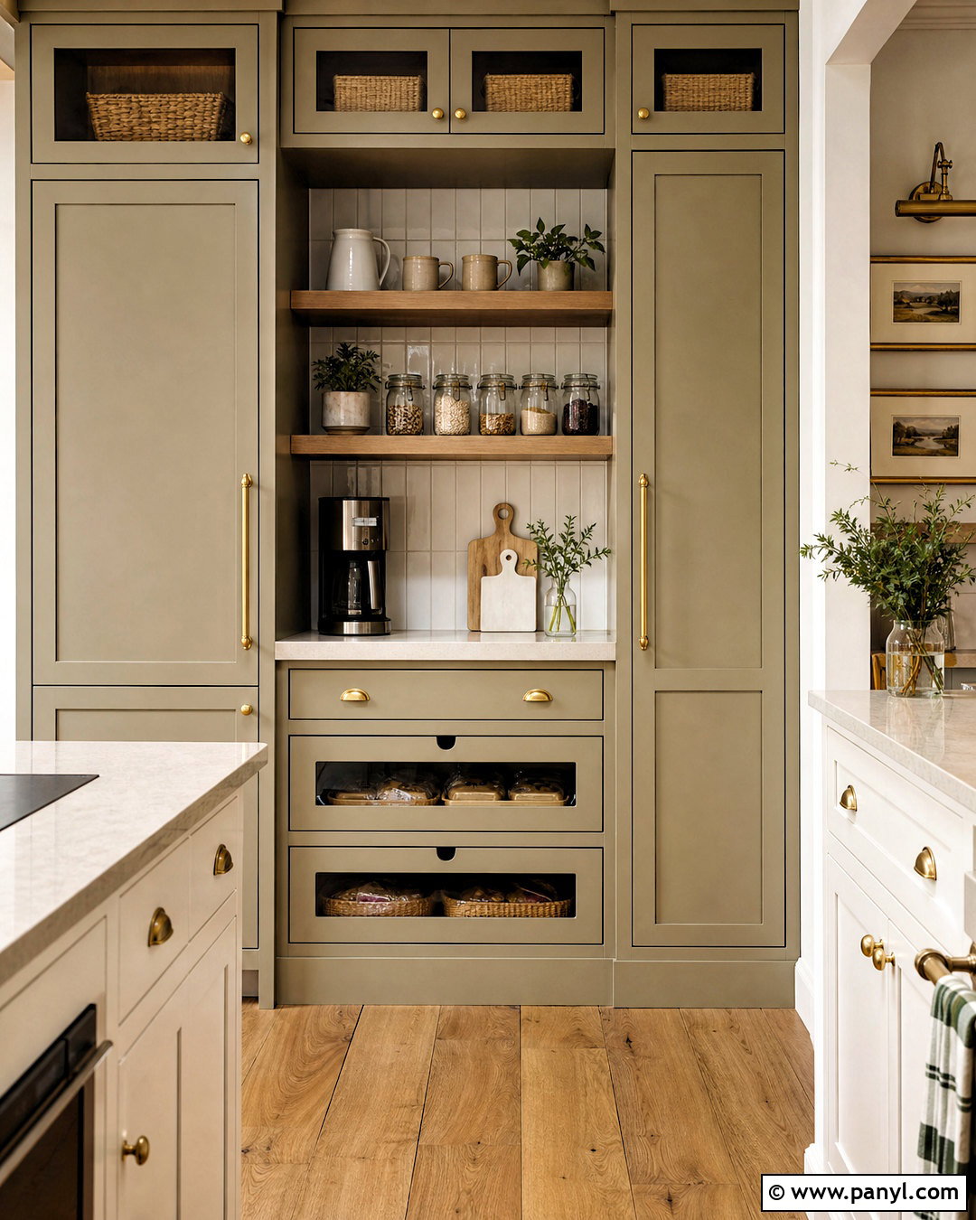 Khaki Pantry Kitchen - 20 khaki kitchen ideas