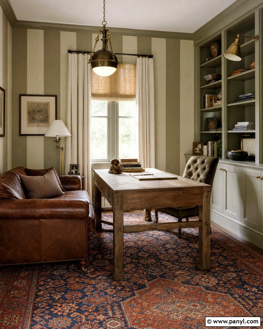Khaki Stripe Wallpaper - 40 Wallpaper Colour Ideas