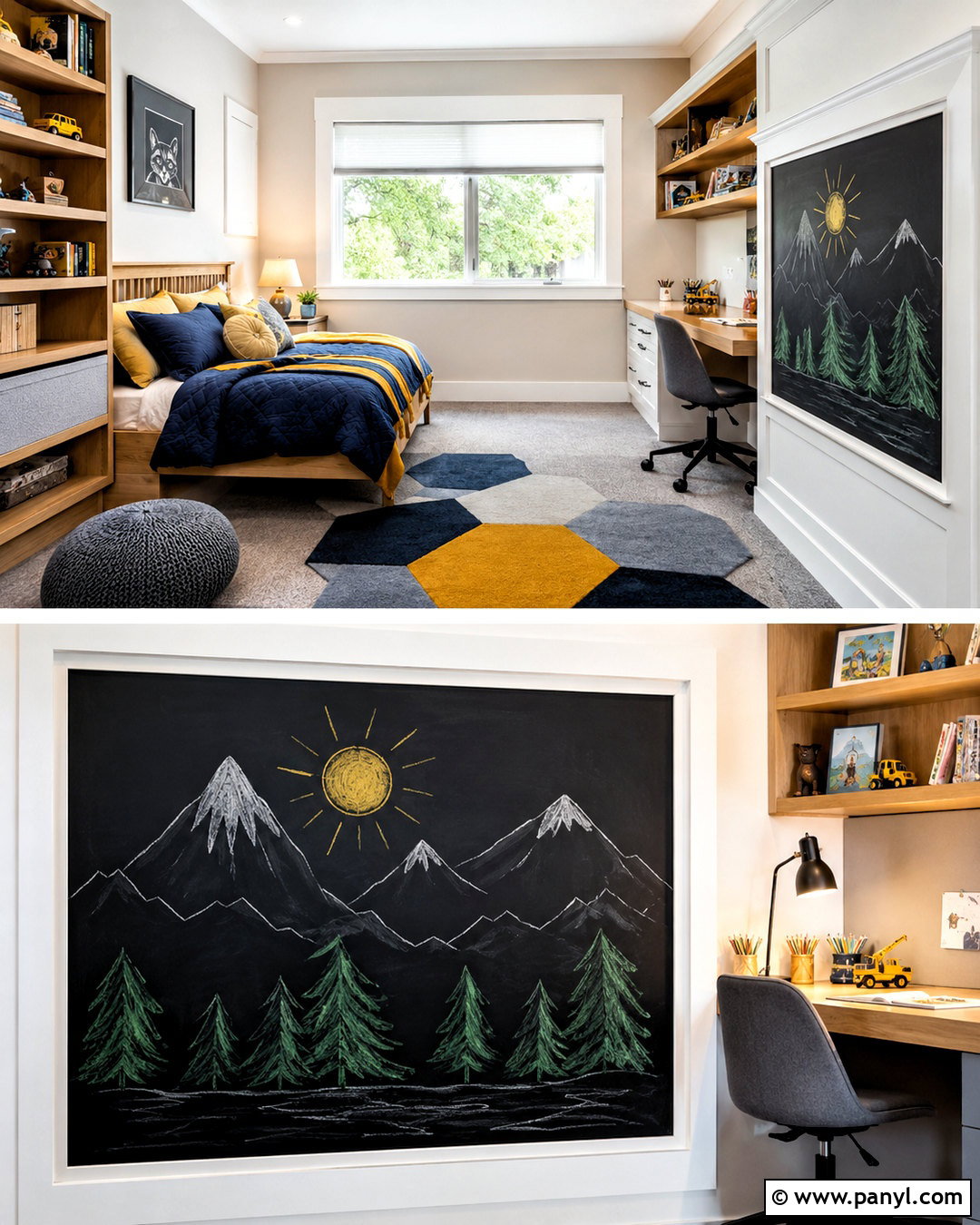 Kids Bedroom Chalkboard Wall - 20 kids bedroom wall painting ideas