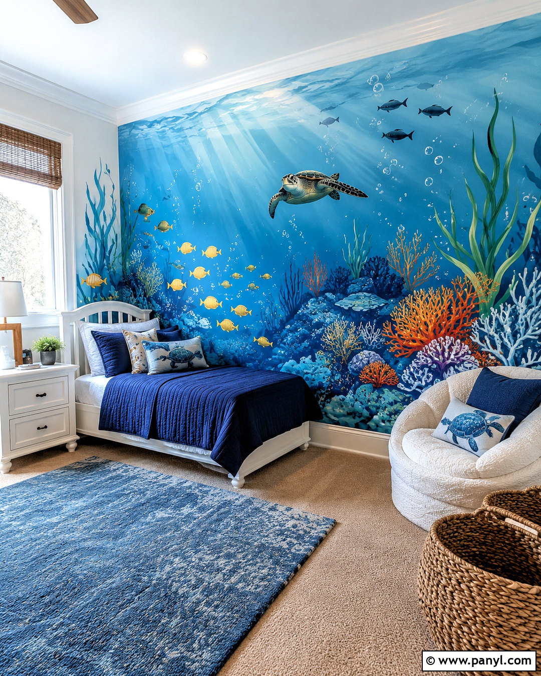 Kids Bedroom Ocean Wall - 20 kids bedroom wall painting ideas