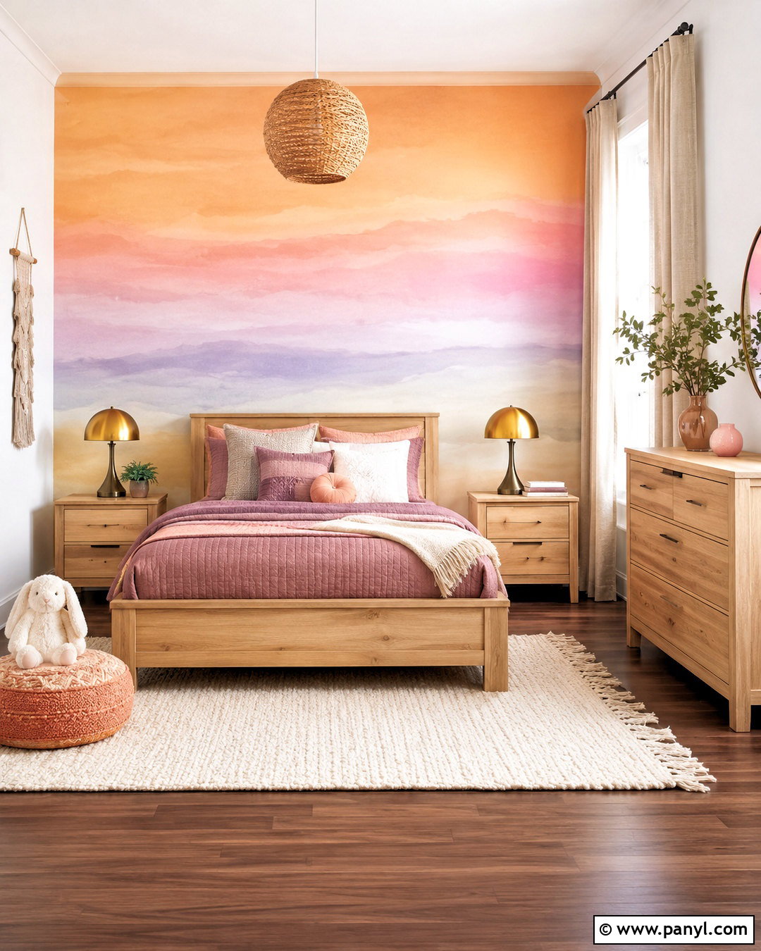 Kids Bedroom Ombre Wall - 20 kids bedroom wall painting ideas