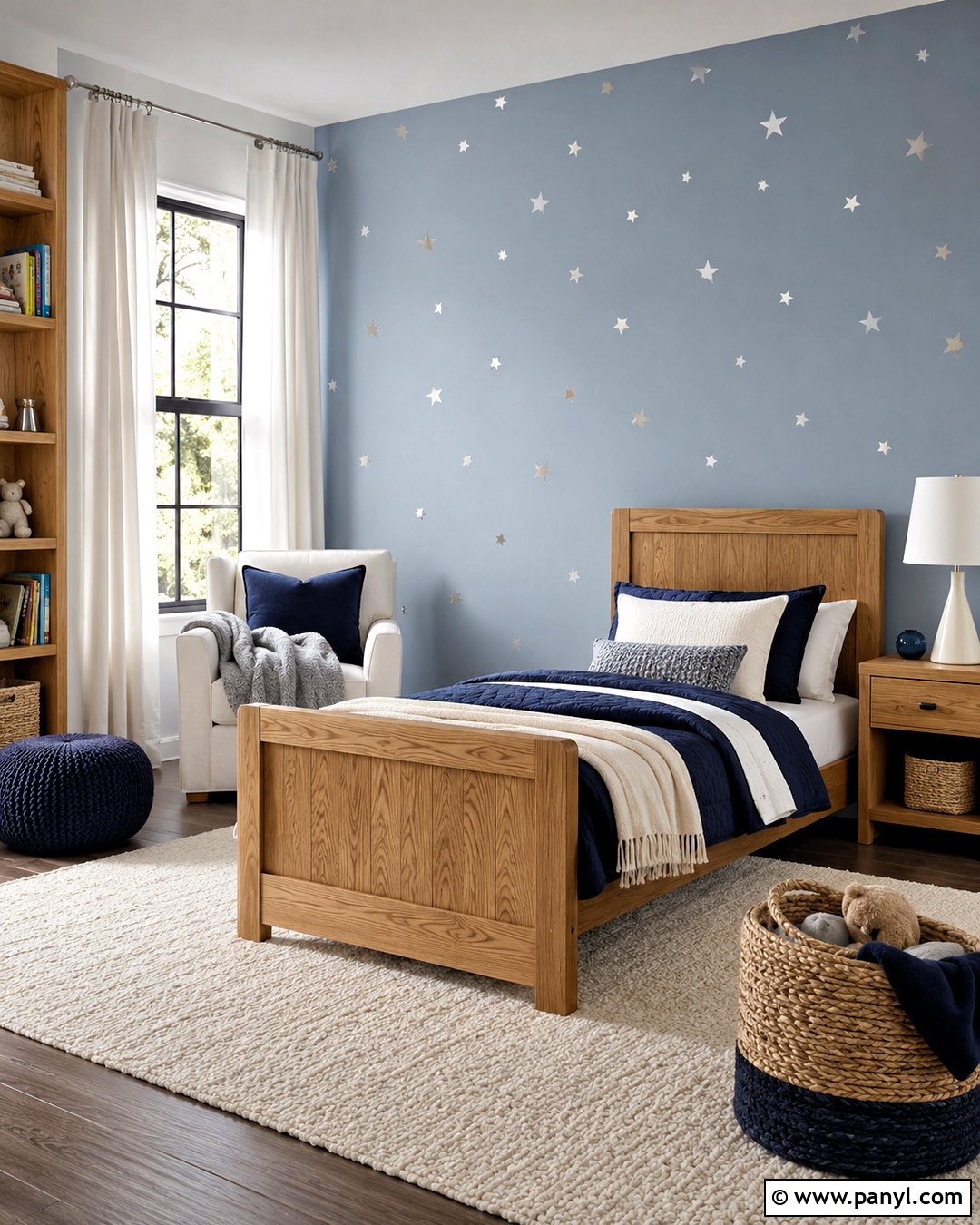 Kids Bedroom Silver Star Shimmer Wall - 35 silver shimmer wall ideas